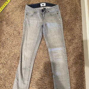 Paige gray denim skinny size 25